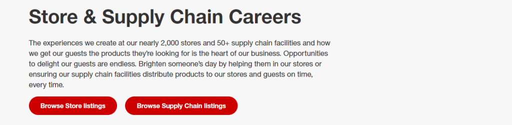 Look at Target’s Job Positions